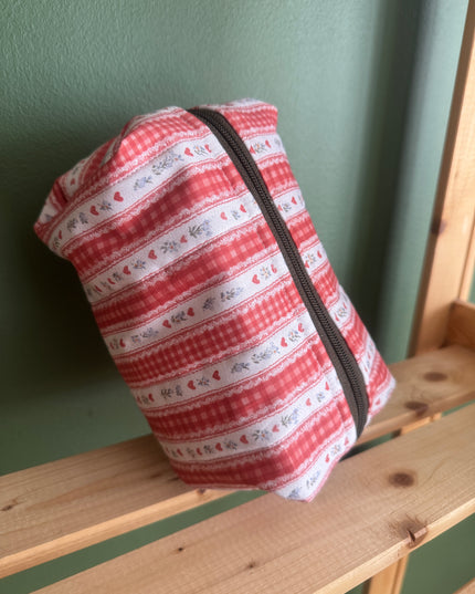 Red Hearts Makeup Bag XLarge