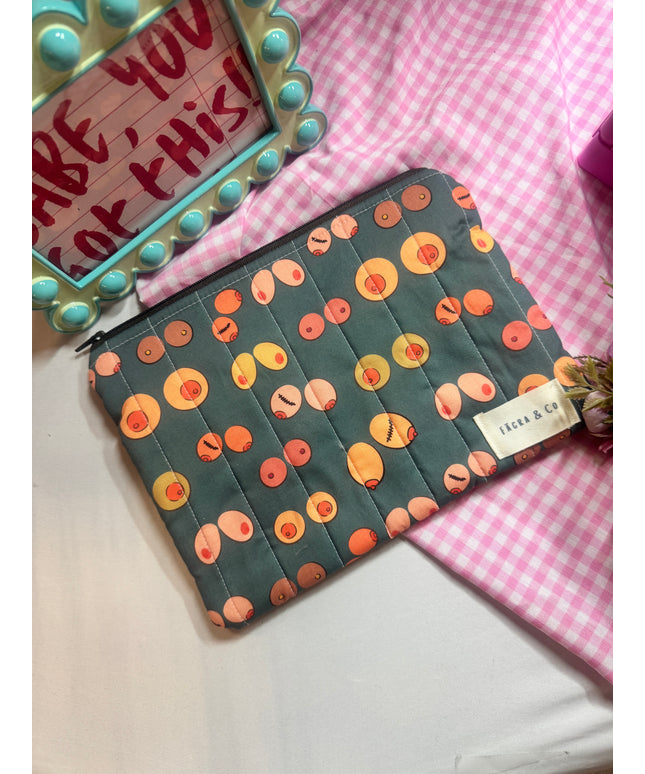 Green Booby Flat Pouch