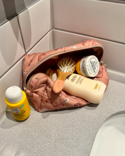 Brown Booby Makeup Bag L