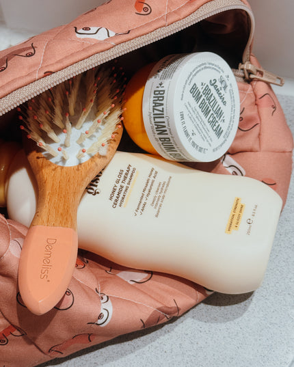 Brown Booby Makeup Bag L