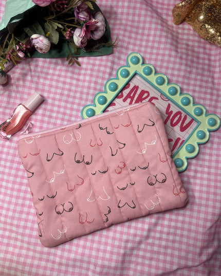 Pink Booby Flat Pouch