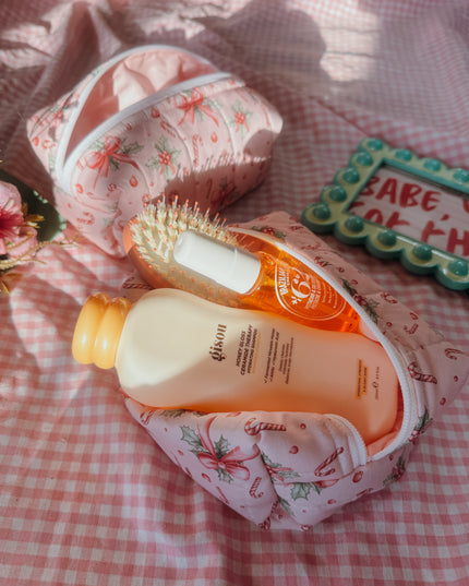 Candy Cane Makeup Bag ( M )