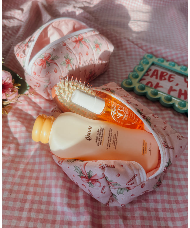 Candy Cane Makeup Bag ( M )
