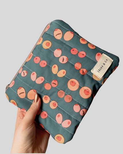 Green Booby Flat Pouch