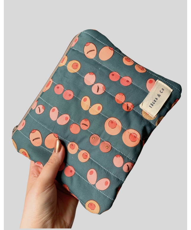 Green Booby Flat Pouch